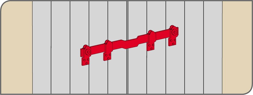 Barre de sécurité pour volets et garages à battant